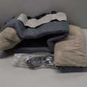 Center Console Dog Car Seat | 14 lbs MAX | Safety Straps & Leash | Comfortable Foam and Plush Pillows | Adjustable Mount Design | Large Storage Pockets | Perfect for Small Pets & Cats (Grey)