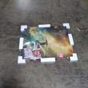 LMSDYSHU Tempered Glass Backsplash for Kitchen, Rooster, Frameless, Stove Backsplash Protector for Wall,Easy to Clean, Home Decor (3011)