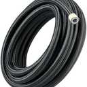 EVIL ENERGY 8AN PTFE Fuel Hose Line, AN8 Fuel Line E85 Nylon Braided 20FT Black