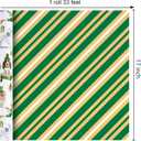 3 x Merture Reversible St. Patrick's Wrapping Paper - 17 Inch x 33 Feet - Lucky Dogs with Hats & Four-leaf Clovers for Holiday (17in x 32.8ft(46.5 sqft))