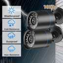 3000TVL Home Security System Surveillance DVR Camera Kits, 4pcs Wired 5MP PoE IP Night Vision Cameras Set with AI Motion Person Vehicle Detection, 4K NVR with 512GB Hard Drive for 24-7 Recording