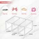 Hair Accessories Organizer for Girls with 3 Drawers Box