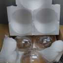 LBSQJ Amber Glass Pendant Lights Kitchen Island Lighting Globe Pendant Light Fixtures Modern Pendant Lighting for Bedroom Living Dining Room Light Fixture (7.87 in, 3 Pack)