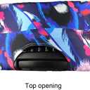 Elastic Travel Luggage Cover Travel Suitcase Protective Cover for Trunk Case Apply to 19''-32'' Suitcase Cover (Feather, M)