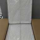 Proarea Stackable Plastic Storage Basket Closet Organizer Bin Foldable Clothes Organizer Storage Drawer Shelf Container for Living Room Bathroom Kitchen Office Laundry Room (4 Pack 4 L, White)