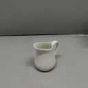 LYEOBOH 17 OZ Creamer Pitcher - Ceramics Creamer with Handle, Coffee Milk Pourer for Home Kitchen Microwave Dishwasher Freezer Safe, White (Classic)