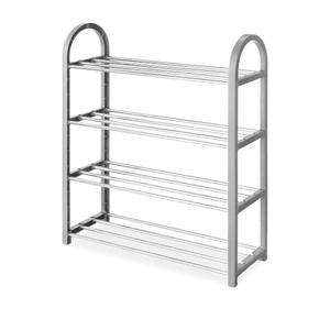 4-Tier Compact Closet Shelves - Gray
