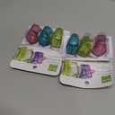 6 Pack Travel Toothbrush Head Covers with Suction Cup Electric and Manual Toothbrush Cover Clip Portable Plastic Toothbrush Protector Cap Brush Pod Case for Traveling, Camping, Bathroom, Home, School