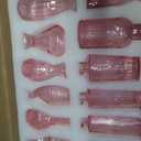 BEAHOT 24 Pack Pink Bud Vases in Bulk,Mini Glass Vintage Vases for Centerpieces,Wedding Decor, Small Flower Vases for Party & Home Decaration,Mother's Day (Pink)