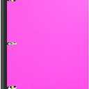 INFUN Telescoping 3 Ring Binder, Portable Plastic 0.75 inch 3 Ring Binder with Telescoping Spine and Foldable Front Cover Holds 8.5" x 11" Paper for School,Office and Homes-Pink