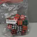 Chivao 24 Pcs Christmas Tree Decorations Mini Presents for Crafts Buffalo Plaid Miniature Box Ornaments Hanging Tiny Wrapped Presents for Xmas Party Decor(1.18 in,Multicolor)