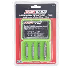 OEM TOOLS 4-Piece Damaged Screw Extractor Set