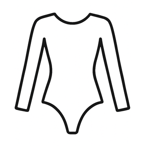 Long Sleeve Brown Bodysuit (Women’s, M)