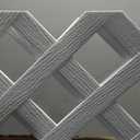 2' H x 4' W Classic White Lattice