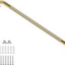 Gold Shower Grab Bar w/Anti-Slip Knurled Grip 36 Inch, Zepolu Wall Mounted Stainless Steel Bath Grab Bar,Safety Balanced Handrail, Handicap Injury Elderly Senior Assist Support Textured Handle
