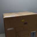 Oversized Accent Chair, Upholstered Armless Mid Century Modern Living Room Chair with Wooden Legs for Bedroom/Office/Cafe, Sherpa Yellow