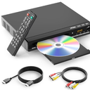 DVD Players for TV with HDMI,Plays All Regions and Formats,CD Player for Home,Support 1080P Video/CD/DVD/VCD/JPEG/USB, Remote, HDMI and RCA Cables Included