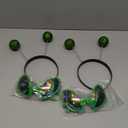 2 Pairs Alien Headband and Glasses Party Alien Rainbow Lens Sunglasses Headband for Adults and Kids