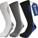 Mens Socks Women Soft Athletic Socks for Sports Running and Daily Comfort (Medium, White+black+gray)