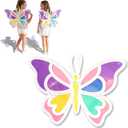 2 Pack Butterfly Suncatcher Wings Craft Kit Large DIY Fairy Wings Butterfly Wings Paper Crafts for Outdoors Decor Birthday Gifts Creative Art Projects Activity