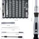 Precision Mini Screwdriver Set Magnetic 126-in-1 Repair Tool Kit with Torx Phillips Triwing Pentalobe Bits for iPhone MacBook Laptop PC Tablet Watch Eyeglasses Electronics