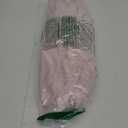 Pink Shower Curtain Cute Shower Curtain Fabric Shower Curtains for Girl Tufted Leaves Textured Striped Modern Cloth Shower Curtains for Bathroom, 72" x72"