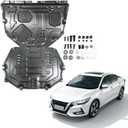 Alloy Steel Engine Splash Shield Fit for Nissan Sentra 2020 2021 2022 2023 2024 Heavy Duty Front Skid Plate for Radiator, Engine & Transmission w/Screw Hardware,Service Holes & Vent Design