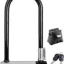 Kryptonite Kryptolok Standard Bike U-Lock, Heavy Duty Anti-Theft Bicycle U Lock, 12.7mm Shackle with Mounting Bracket and Keys, High Security Lock for Bicycles Scooters