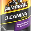 Armor All Interior Car Cleaning Wipes, 25 Count Canister, Powerful Cleaning for Dashboards, Vinyl, Clear Plastics, Carpet and Fabric