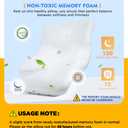 Osteo Cervical Pillow for Neck Pain Relief, Hollow Design Odorless Memory Foam Pillows with Cooling Case, Adjustable Orthopedic Bed Pillow for Sleeping, Support for Side Back Sleepers