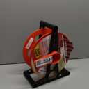 Woods Extension Cord Storage Reel - Holds Up to 150 Feet of 16/3 or 125 Feet of 14/3 Gauge Cord - Tangle-Free Design for Indoor or Outdoor Use - Side-Mounted Crank - Red & Black