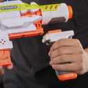 Nerf Modulus Stryfe Motorized Blaster - Fires 6 Darts in a Row - Includes Drop Grip, Barrel Extension, 6-Dart Clip, 6 Nerf Elite Darts