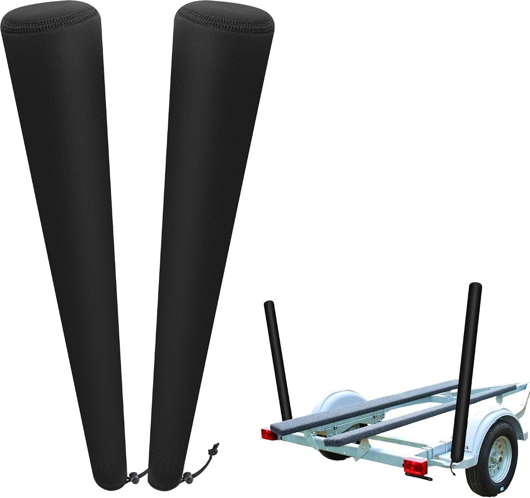 DECOHS 48 Inch Boat Trailer Guide Pole Cover- Neoprene Boat Trailer Guide Protective Cover- Heavy Duty Marine Trailer Guide Poles Cover for Jet Ski Boat Sailboat Trailer (Set of Two)