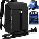Camera Backpack,Camera Bag for Photographer Professional DSLR/SLR Mirrorless Camera Cases,Fit 15.6 inch Laptop Compartment,Travel Photography Backpack