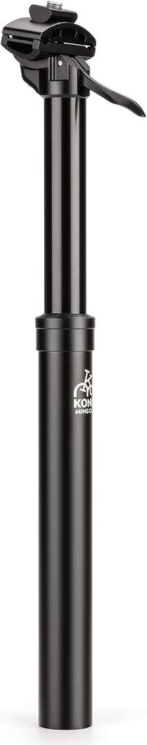 Dropper Post 27.2/ 30.4/ 30.9/ 31.6mm x 400mm Length 125mm Travel Lightweight Aluminum Alloy Seat Post for Mountain Road Bike BMX eBike (31.6)