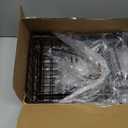 3-Tier Fruit Basket for Kitchen Counter, Wall Hanging Fruit Bowl and Kitchen Countertop Organizer with 2 Banana Hangers, Fruit Storage Stand for Storing Potato Onion Snack Bread Fruit Veggie