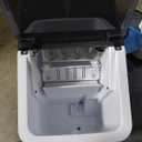 Aeitto Countertop Ice Maker Machine, 26lbs Ice in 24H, 8 Bullet Ice Cubes in 6 Mins, Self-Cleaning Portable Ice Maker with 2 Ice Sizes, Basket & Scoop for Home, Kitchen, Office, Stainless Steel