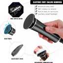 Electric Foot File Callus Remover Professional Foot File Pedicure Tools Adjustable Speed 60pcs Replacement Sandpaper disc Easy to Remove Cutin Dead Skin calluses(Black 60pcs) (60 Count (Pack of 1))