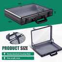 Trade Show Display Case Table Top Portable Aluminum Sports Card Display Case Frame with Clear Acrylic Showcase with Locks for Jewelry Craft Collector Shows