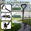 Universal Extension Handle Attachment for Snow Shovel, Weedeater, String Trimmer, Shovel, Rake & More, Back Saving Attachment for All Gardening Tools, Home Tool Gifts for Men (24")