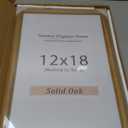 Natural Walnut 12x18 Picture Frames Mat to 9x12 Picture Display Set of 3,Original Wood Handcrafted 12x18 Wooden Certificate Frame with Tempered Glass Graduation Family Wedding Photo Wall Mounted