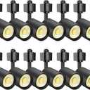 VANoopee 16-Pack 10W Dimmable LED Track Lighting Heads H Type Track Light Replacement Fixtures Bright 3000K Warm White Ceiling Spotlight for Accent Task Art, Flicker Free CRI90+ 24 800lm Black