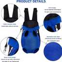 Pet Carrier Backpack, Adjustable Neck Circumference and Front Carriers, Widened Shoulder Strap, Adapt to Different Body Types and Carrying Needs, Suitable for pet to Travel with (Blue, Large（Fit:10-18lb）)