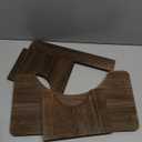 AZEN Wood Toilet Stool Squat Adult, Poop Stool for Bathroom Adults, Portable Toilet Potty Stools for Adults, 7 Inch Height (Black (1 Pack))