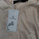 LILLUSORY Women Silk Satin Tank Top V Neck Summer Blouse Sleeveless Shirt Business Casual Dressy Outfit Vacation Clothes 2026 (Large, Champagne)