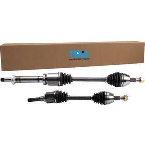 TRQ Front Driver Side and Passenger Side CV Axle Assembly Set 2 Piece Compatible with 2014-2016 Ford Transit Connect 2.5L