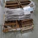 18 ct Solid Wood Patio Folding Chair Folding Chair Set