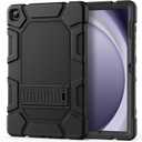 Case for Samsung Galaxy Tab A9+/A9 Plus 11 2024 Model (SM-X210/X216/X218), Heavy Duty Shockproof Rugged High Impact Protective Case, Black