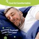 BAMPURE Queen Sheet Set - 100% Pure Viscose derived from Bamboo Sheets Queen Size - Super Soft Queen Cooling for Hot Sleepers - Up to 16’’ Deep Pocket Queen Sheets (Navy)