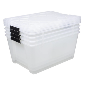 Instaview Storage Container With Latch Handles/Snap Lids,